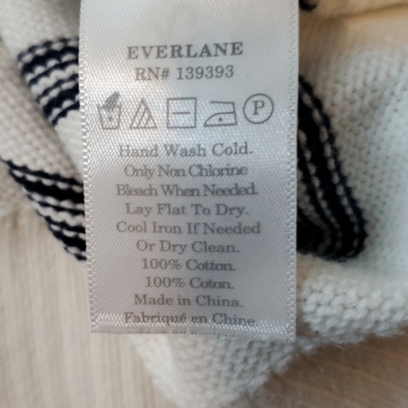 Everlane The Boxy Cotton Striped - Size Small - Picture 6 of 6